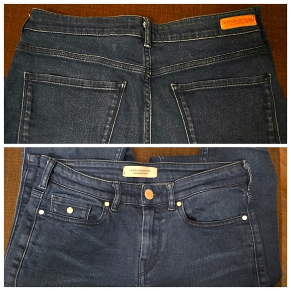 Maison Scotch Haut High-Rise Skinny Dark Blue Wash Jeans - W29/L32 - Picture 6 of 8